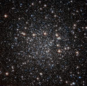   Located approximately 22 000 light-years away in the constellation of Musca (The Fly), this tightly packed collection of stars — known as a globular cluster — goes by the name of NGC 4833. This NASA/ESA Hubble Space Telescope image shows the dazzling stellar group in all its glory. NGC 4833 is one of the over 150 globular clusters known to reside within the Milky Way. These objects are thought to contain some of the oldest stars in our galaxy. Studying these ancient cosmic clusters can help astronomers to unravel how a galaxy formed and evolved, and give an idea of the galaxy’s age. Globular clusters are responsible for some of the most striking sights in the cosmos, with hundreds of thousands of stars congregating in the same region of space. Hubble has observed many of these clusters during its time in orbit around our planet, each as breathtaking as the last.