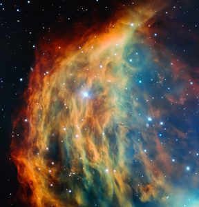 ESO’s Very Large Telescope in Chile has captured the most detailed image ever taken of the Medusa Nebula (also known Abell 21 and Sharpless 2-274). As the star at the heart of this nebula made its final transition into retirement, it shed its outer layers into space, forming this colourful cloud. The image foreshadows the final fate of the Sun, which will eventually also become an object of this kind.