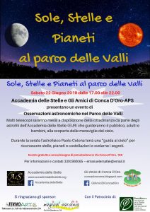 Parco delle Valli astronomia